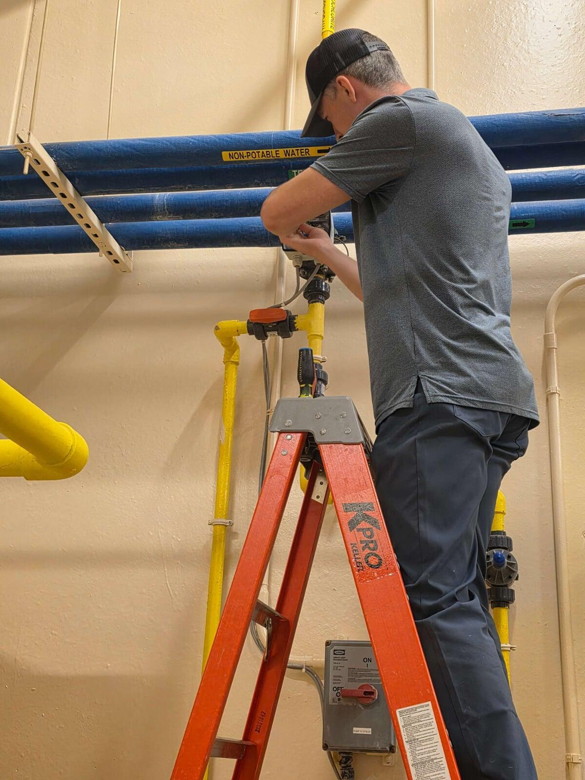 Hundreds of Feet No Shutoff Valve